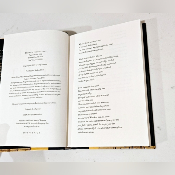 Hiding In The Spotlight A Musical Prodigy's Story Of Survival Hardcover Book - Picture 5 of 8